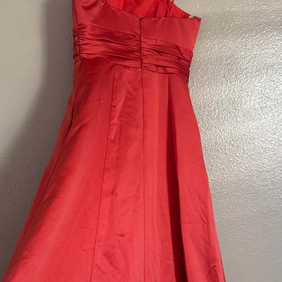 David's Bridal Vibrant Red Maxi Dress - Picture 6 of 8
